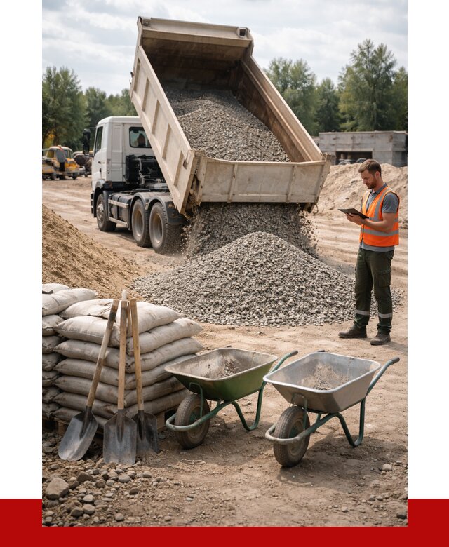 Доставка нерудных материалов в Жигулёвске от 1214 руб. | ПРОНЕРУДЖгл