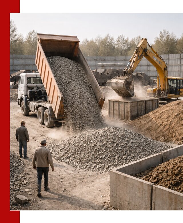 Доставка нерудных материалов с погрузкой и разгрузкой в Жигулёвске