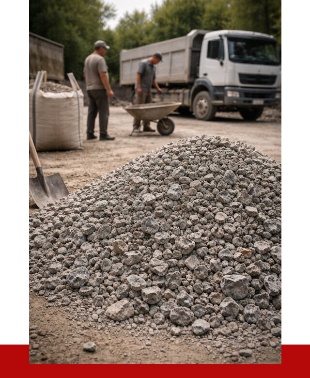 Гранитный щебень фракция 20-40 в Жигулёвске от 3238 руб. ПРОНЕРУДЖгл