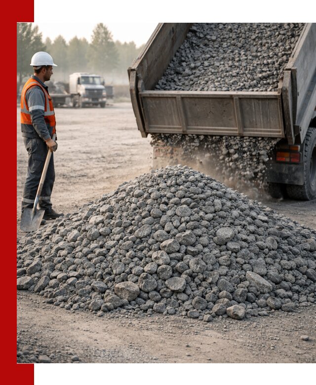 Гранитный щебень фракции 100–201 для строительства в Жигулёвске