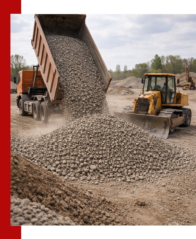 Доставка гравийного щебня фракции 40-70 в Жигулёвске