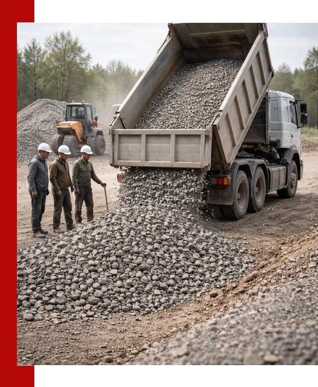 Доставка гравийного щебня фракции 70-120 в Жигулёвске