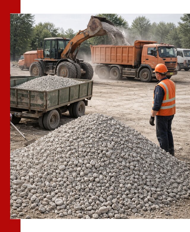 Доставка известнякового щебня фракция 20–40 в Жигулёвске