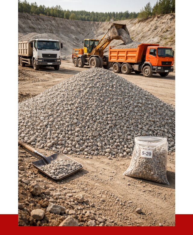 Доломитовый щебень фр. 5-20 в Жигулёвске от 4250 р. | ПРОНЕРУДЖгл