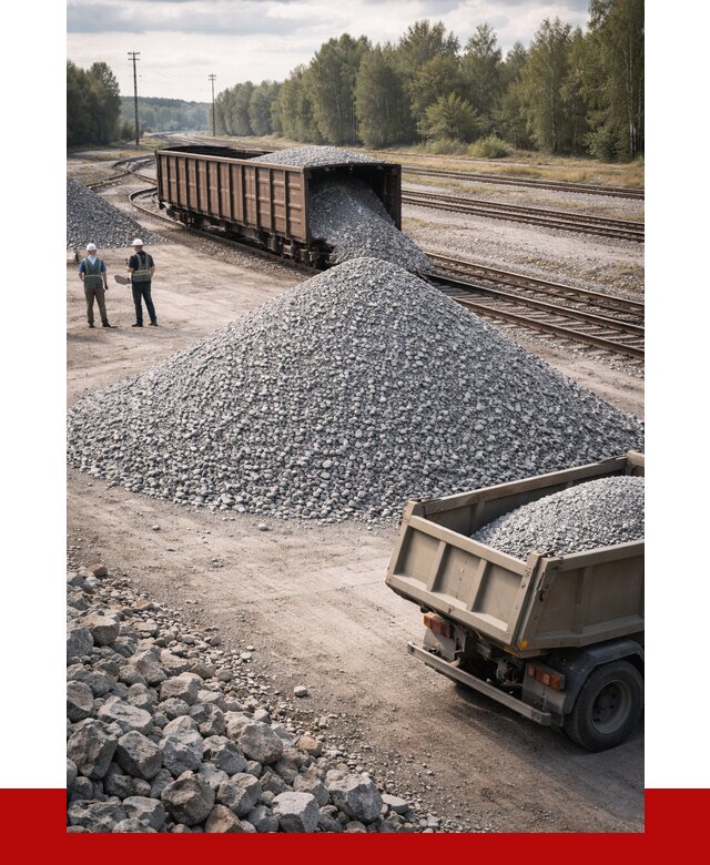 Железнодорожный щебень 20-60 в Жигулёвске от 1720 р. | ПРОНЕРУДЖгл