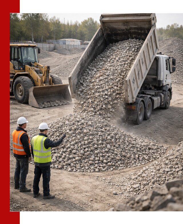 Вторичный щебень фракция 40–70 доставка в Жигулёвске