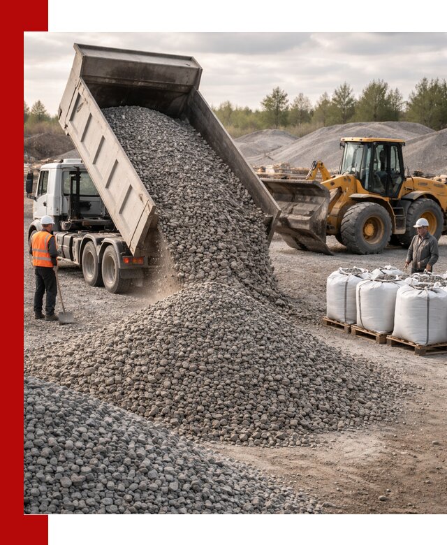 Бетонный щебень фракция 5–20 с доставкой в Жигулёвске