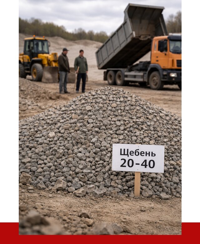 Бетонный щебень фракция 20-40 в Жигулёвске от 2479 р. | ПРОНЕРУДЖгл