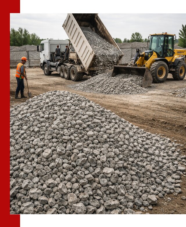 Доставка бетонного щебня фракции 40-70 в Жигулёвске