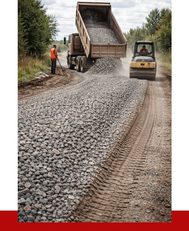 Щебень для отсыпки дороги в Жигулёвске от 2732 р. ПРОНЕРУДЖгл