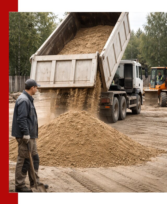 Доставка и продажа песка с разгрузкой в Жигулёвске