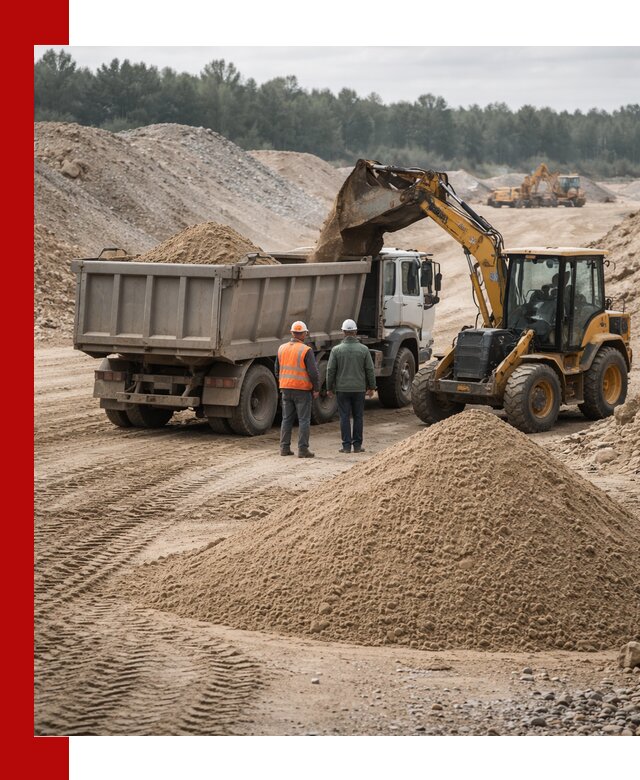 Карьерный среднезернистый песок с доставкой в Жигулёвске