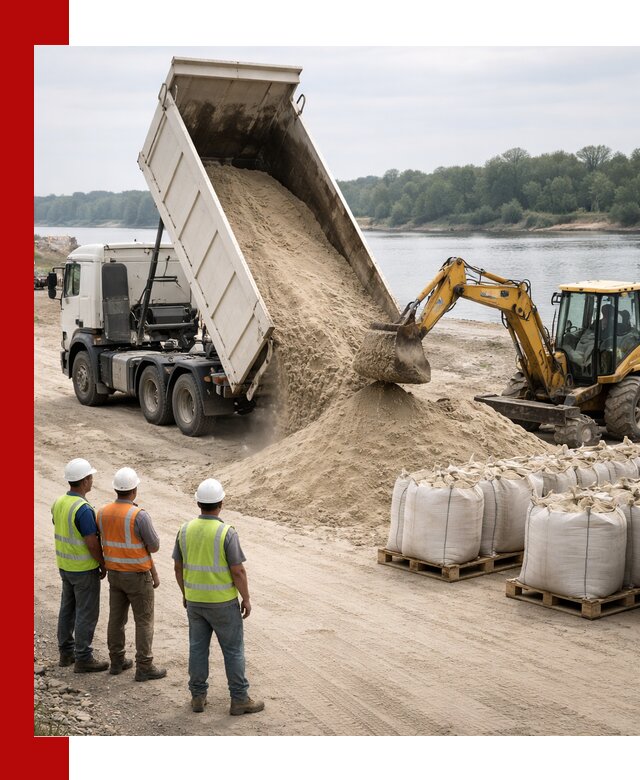 Доставка речного песка в Жигулёвске самосвалами и погрузкой