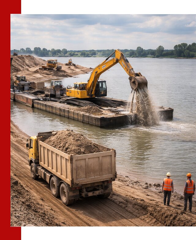 Намывной песок с доставкой в Жигулёвске оптом и в розницу