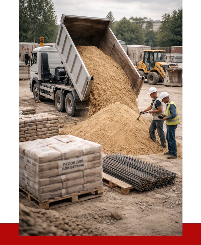 Песок для бетона в Жигулёвске от 2530 р. с доставкой, ПРОНЕРУДЖгл