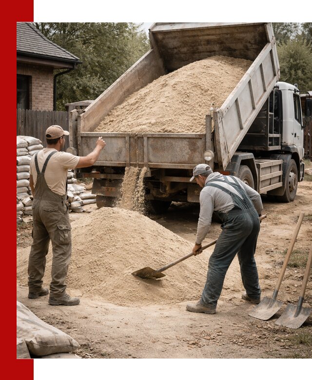 Песок для штукатурки с доставкой в Жигулёвске качественный и чистый