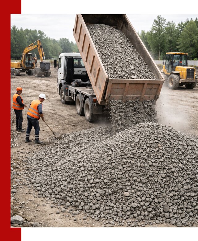 Доставка гравия фракции 40-70 в Жигулёвске оптом и в розницу