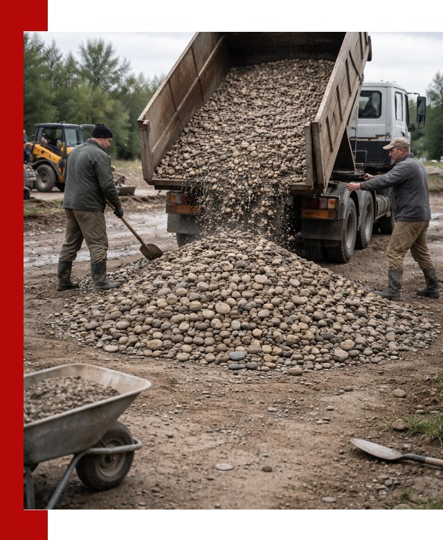 Доставка гальки речной оптом и в розницу в Жигулёвске