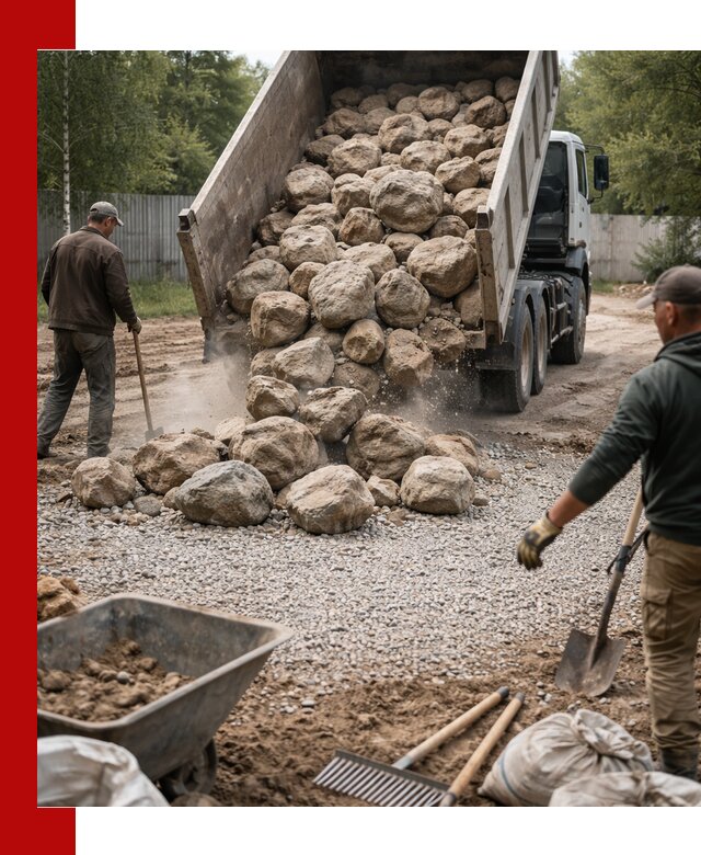 Доставка и укладка булыжника в Жигулёвске