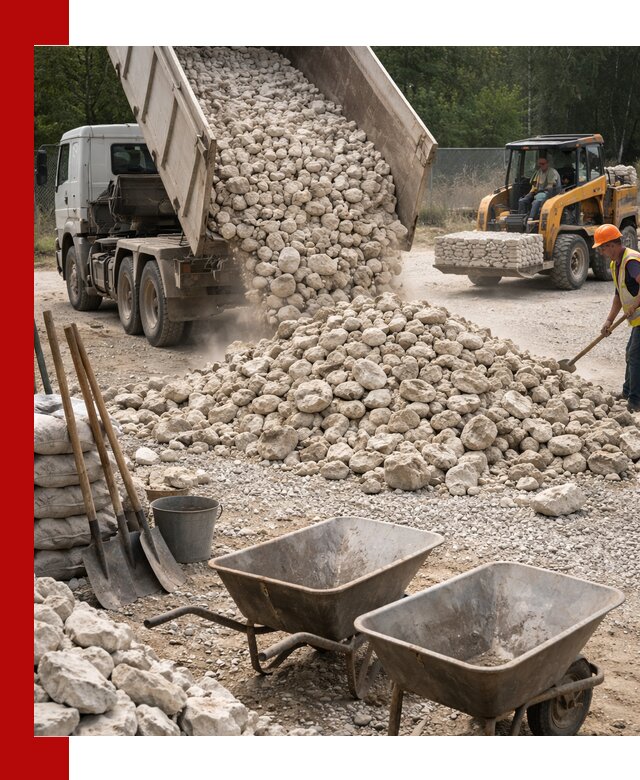 Доставка и продажа бутового известнякового камня в Жигулёвске