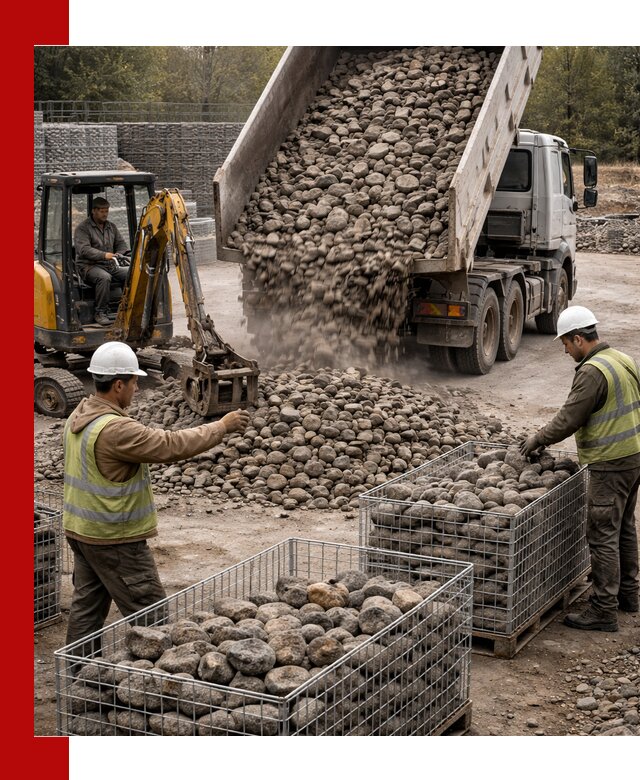 Камень для габионов фракция 100–201 в Жигулёвске