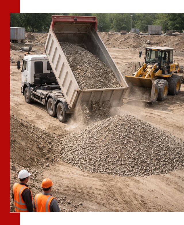 Щебень с песком (ЩГПС С2) с доставкой в Жигулёвске