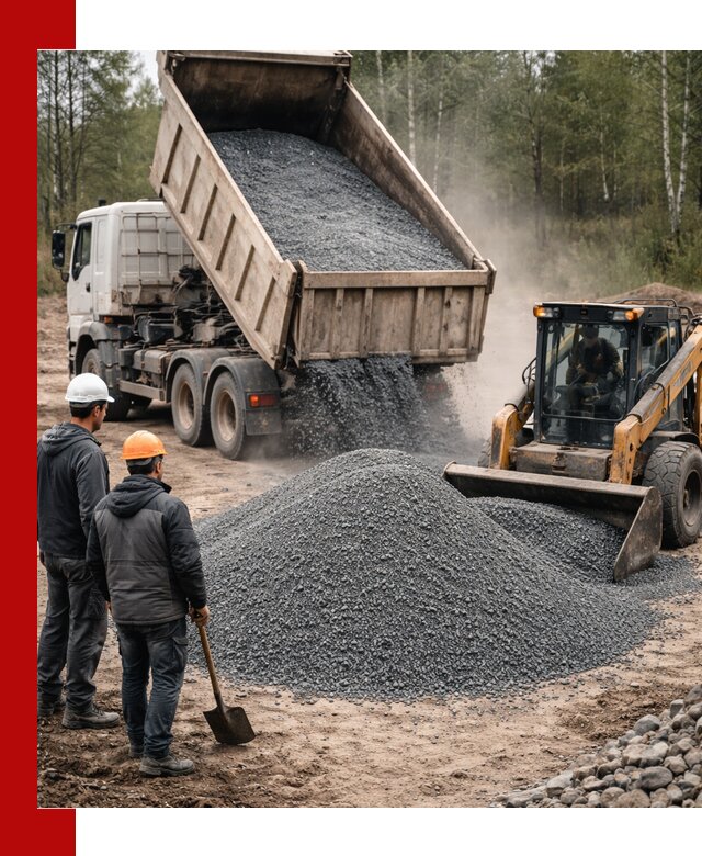 Гранитный отсев 0-5 с доставкой и разгрузкой в Жигулёвске