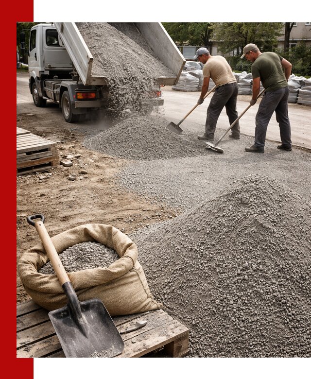 Отсев для тротуарной плитки в Жигулёвске — доставка и укладка