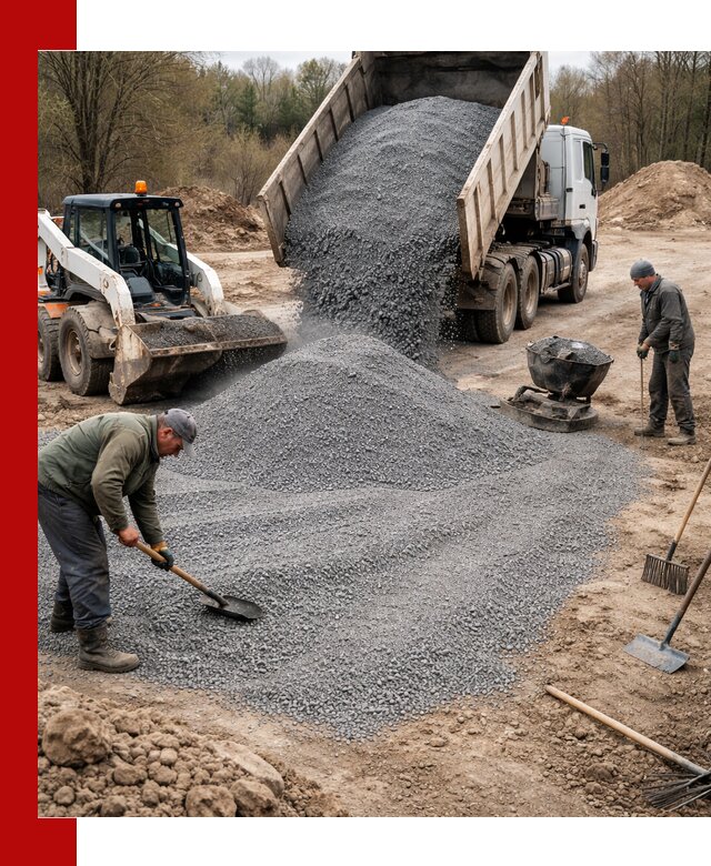 Отсев для подсыпки в Жигулёвске — доставка и подсыпка на участок