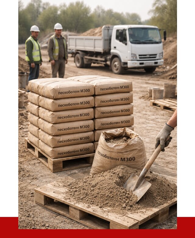 Пескобетон М300 в Жигулёвске с доставкой от 4705 р. за куб | ПРОНЕРУДЖгл