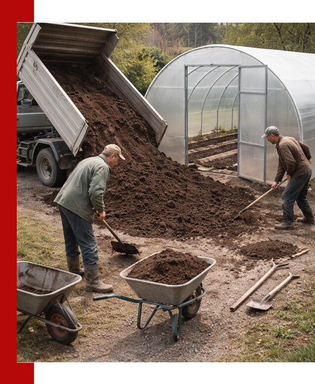 Грунт для теплицы с доставкой в Жигулёвске — плодородный субстрат под растения