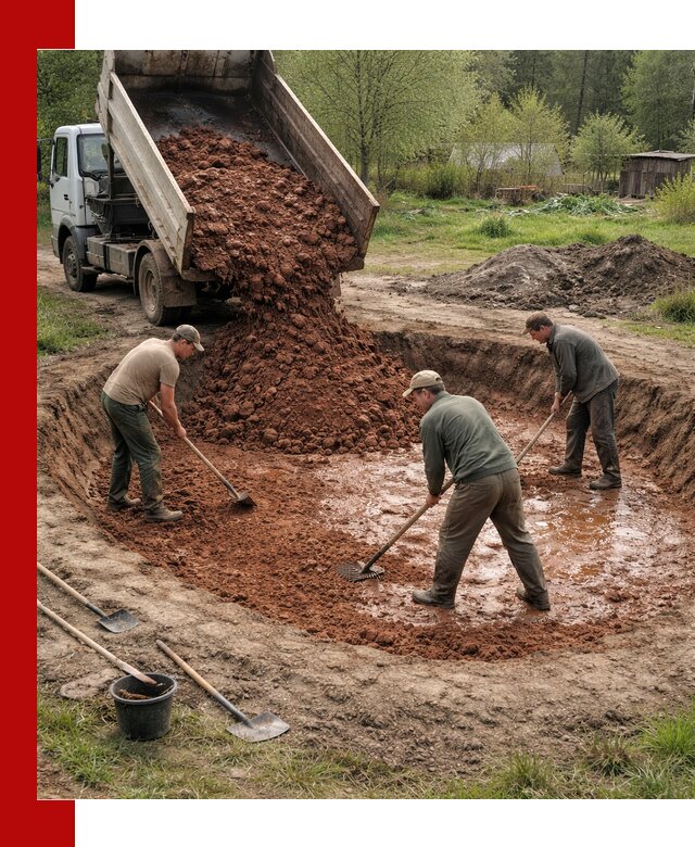 Купить качественную глину для пруда в Жигулёвске