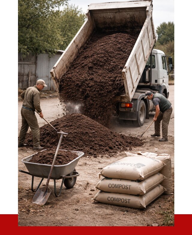 Купить компост в Жигулёвске от 4250 р. за куб с доставкой | ПРОНЕРУДЖгл