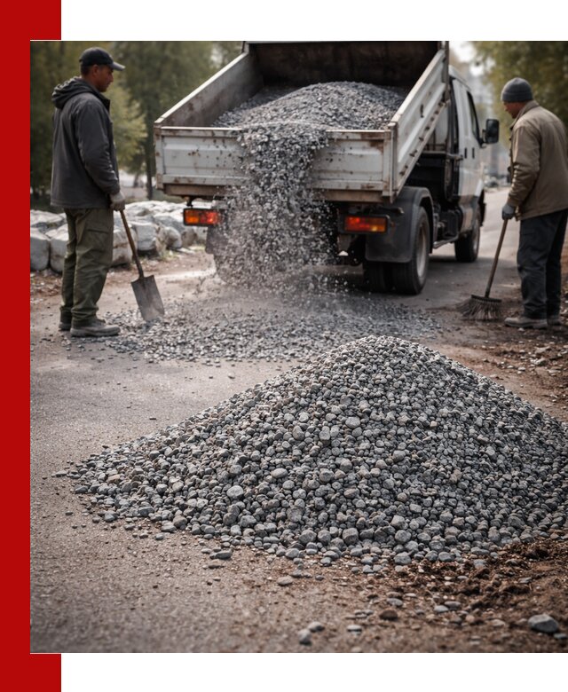 Гранитная крошка для посыпки дорог и тротуаров в Жигулёвске