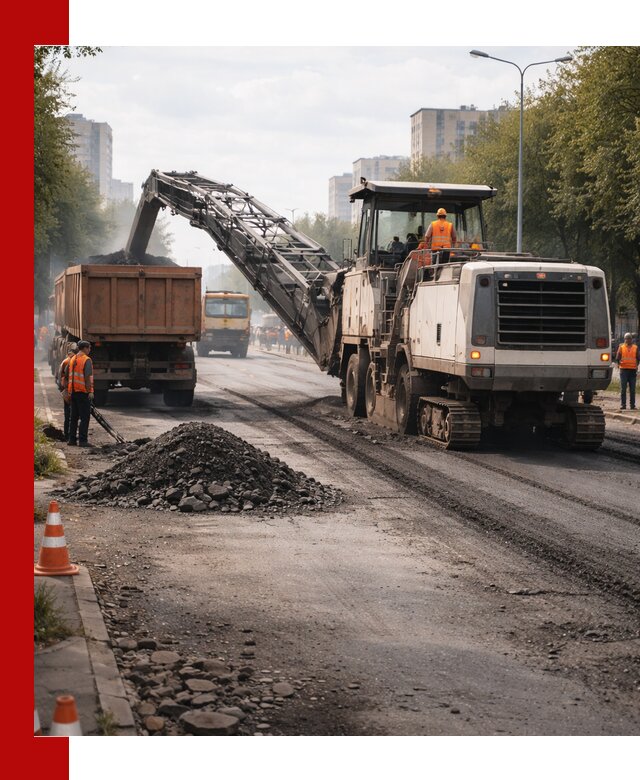 Фрезерованный асфальт в Жигулёвске — удаление и вывоз старого покрытия