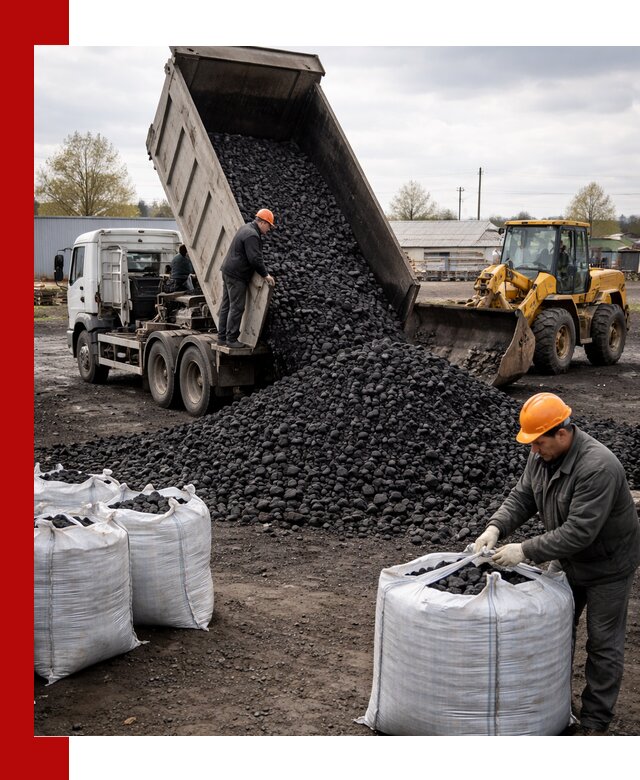 Доставка каменного угля в Жигулёвске оптом и в розницу