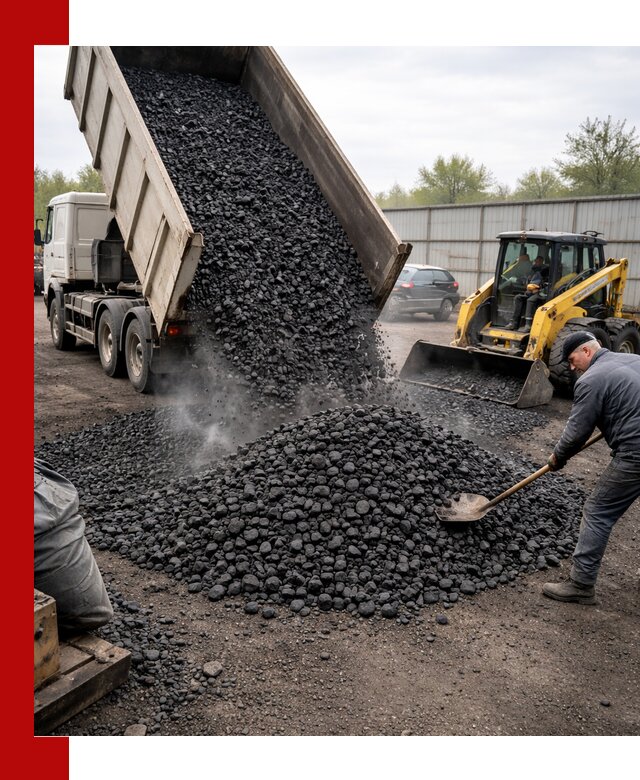 Доставка угля орех в Жигулёвске оптом и в розницу